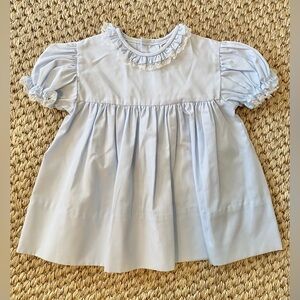 Petit Ami Light Blue Ruffled Dress